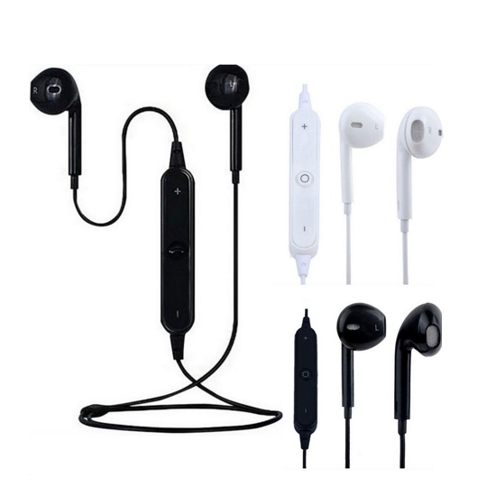 S6 Bluetooth Earphone Sport Running With Mic Earbud